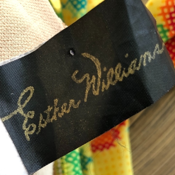 Esther Williams 50s Pinup Yellow Swimsuit 6 - Picture 7 of 8